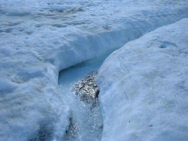 Glacier water pure